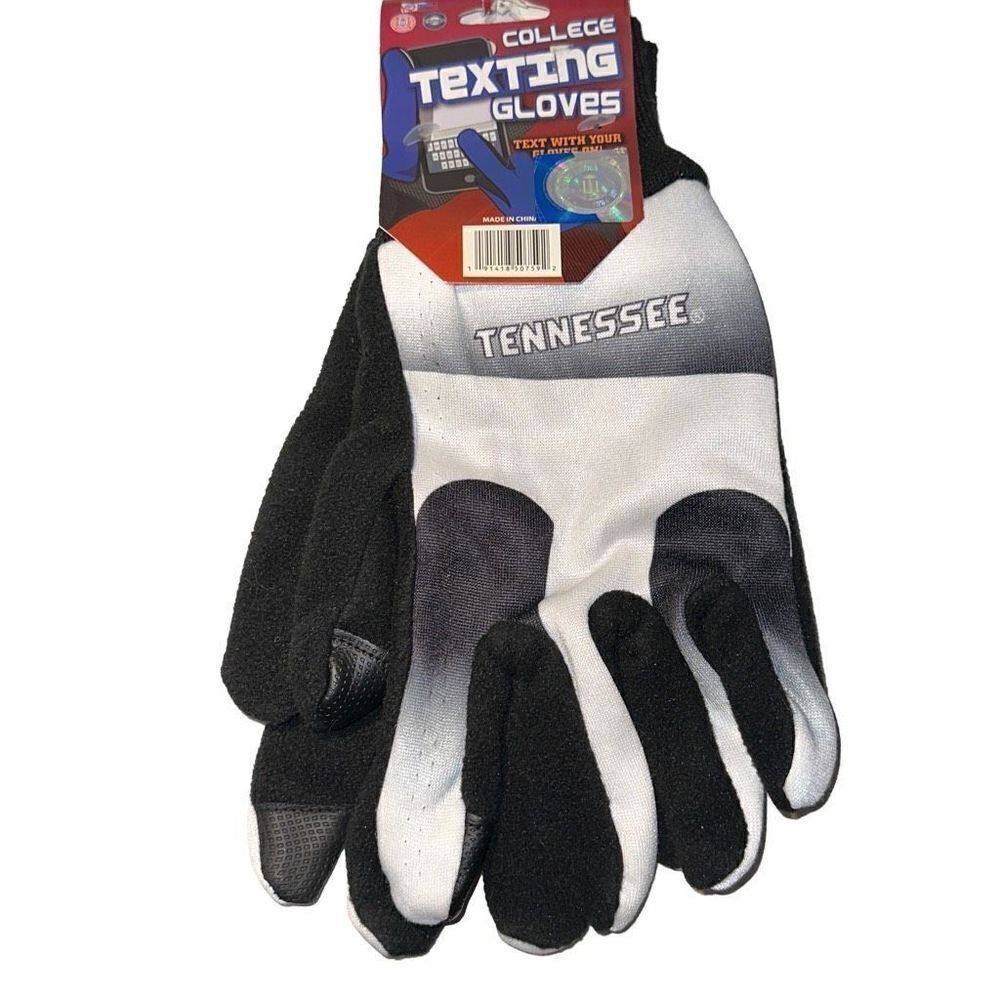 Tennessee Volunteers NCAA Unisex black, gray, white Texting Utility Gloves